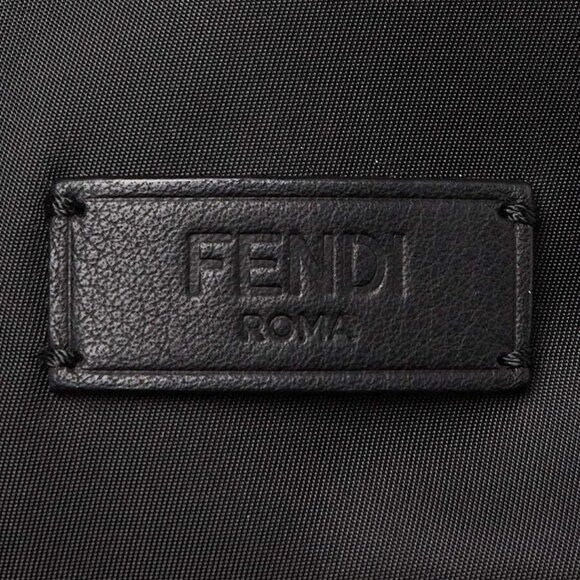 Fendi Black Nylon and Leather Medium Monster Eyes Backpack Bag - Picture 7 of 11